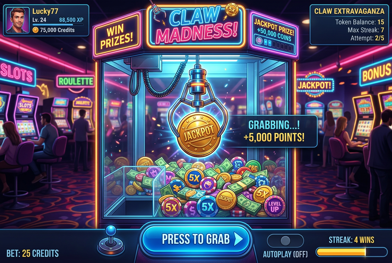 System Bonus Crab w kasynie Stonevegas - interaktywny chwytak z nagrodami
